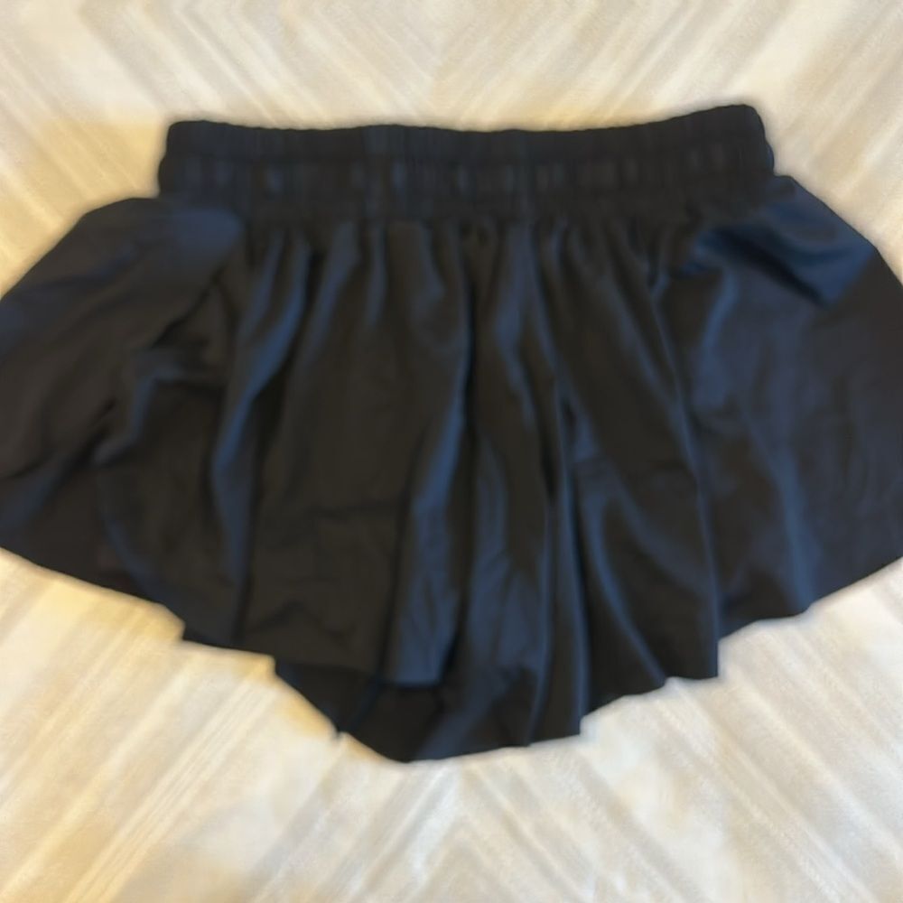 Katie J NYC Girls Black Flowy Drawstring Shorts - Size XS - Picture 5 of 6
